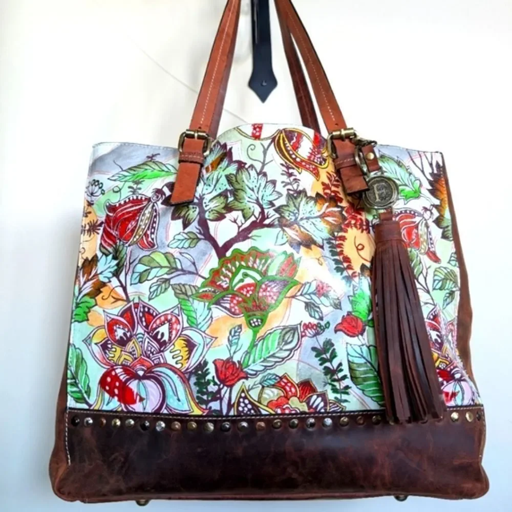 Firenze Bella Italian Artsy Large Handcrafted Tote Bag  NWOT
